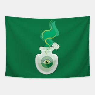 Magical Green Eye Tapestry