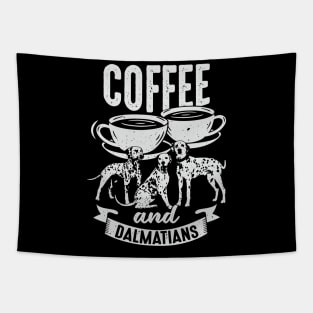 Coffee And Dalmatians Dog Lover Gift Tapestry