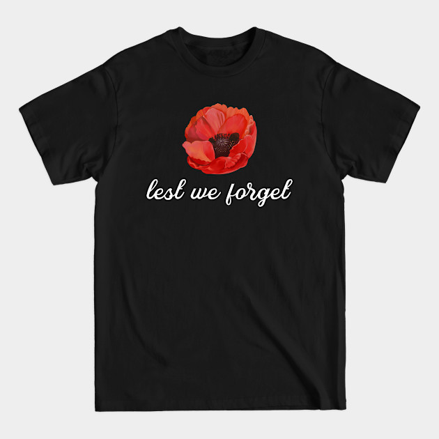 Discover Lest We Forget, Remembrance Day - Lest We Forget - T-Shirt