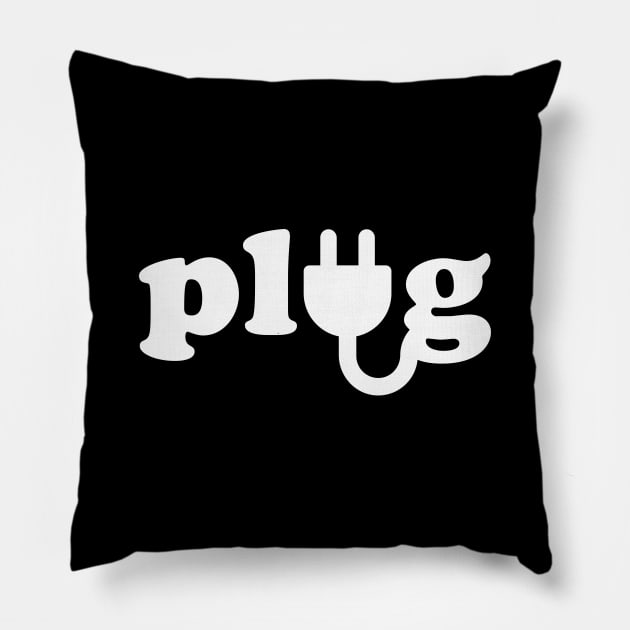 Plug Pillow by GramophoneCafe