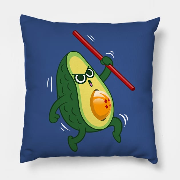 Dragon avocado Pillow by albertocubatas