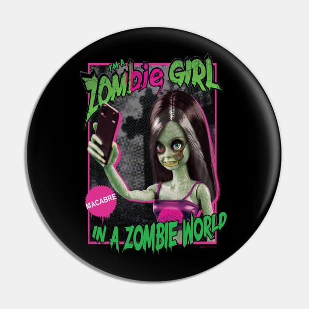 Zombie Girl Pin by Daily Detour