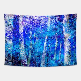 light blue in the woods Tapestry