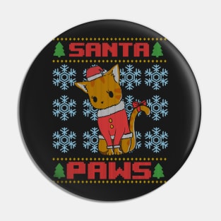 Santa Paws Ugly Christmas Sweater Pin