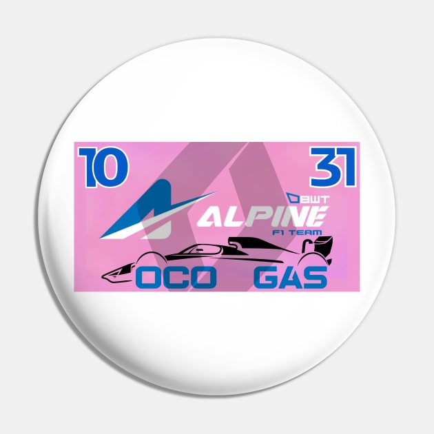 10 & 31 Team Fan Pin by Lifeline/BoneheadZ Apparel