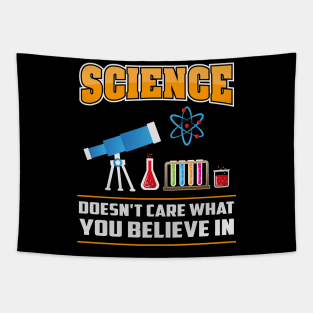 Funny Science Joke Geek Scientist Telescope Nerd Gift Idea Tapestry