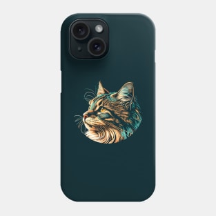 Vintage Cat Lover Retro Color Phone Case