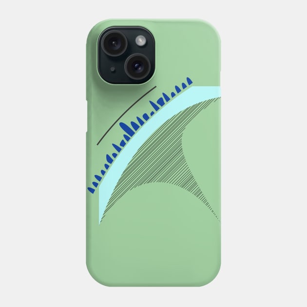 Abstract tornado in cartoon style. Phone Case by BumbleBambooPrints