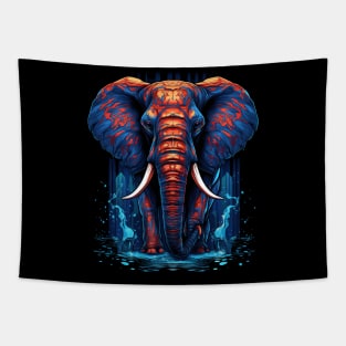 Elephant Pop Art, A Walk in the Water Tapestry