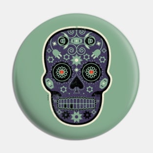 Toque de Muerte Mexican Sugar Skull Pin