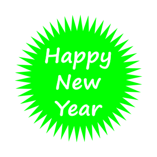 Happy New Year / green T-Shirt