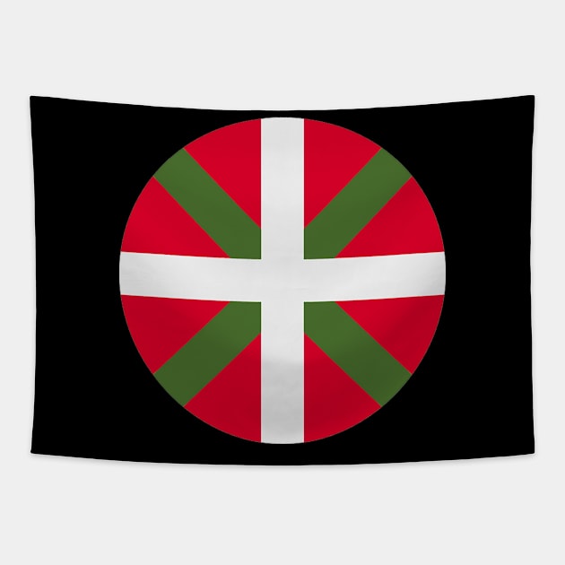 FLAG OF BASQUE COUNTRY .BLACK Tapestry by Just Simple and Awesome