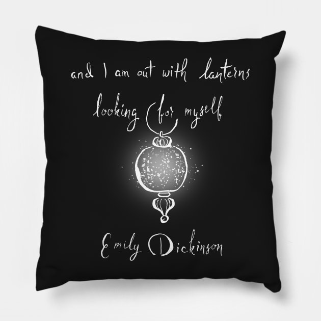 Emily Dickinson Pillow by DanaMartin