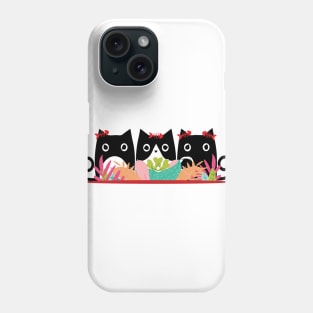 Cute Black Cats Phone Case