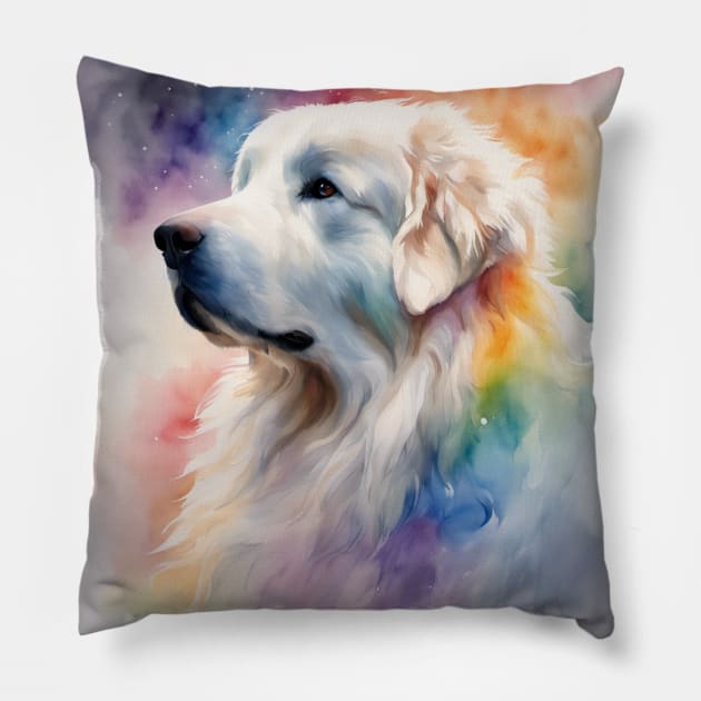 Great Pyrenees Pillow by KayBeeTees