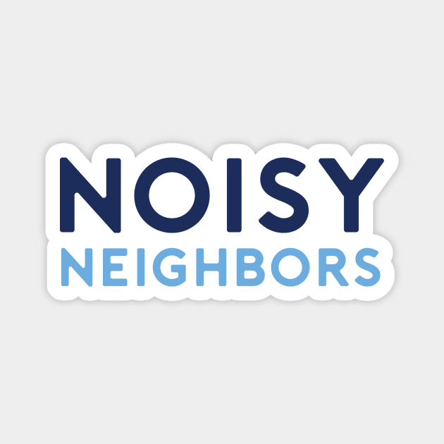 Noisypod Logo Text Light Magnet by Noisy Neighbors