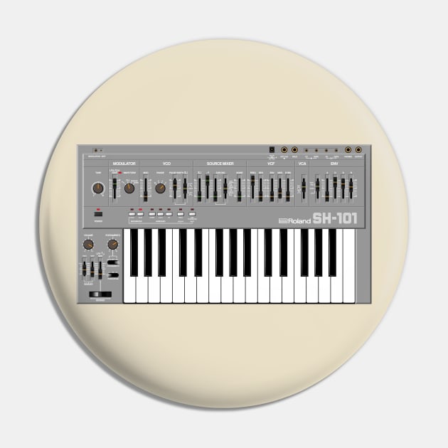 Roland SH-101 Pin by RetroFitted