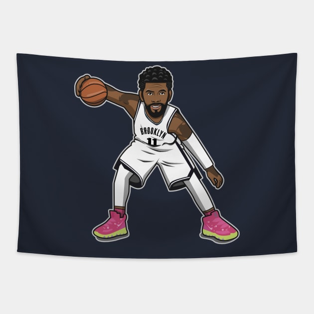 Kyrie Irving Cartoon Style - Home Tapestry by ray1007