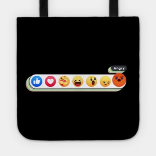 Angry Reacts Only Retro Jump Tote