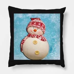 Snowman Gifts Cute Chubby Snowmen Pillows, Mugs & More! Winter Season Home Decor Pillow