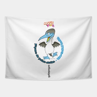 Blue-footed BOOBY Wood&Play Galapagos Tapestry