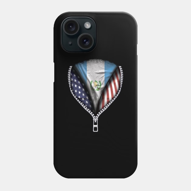 Guatemalan Flag  Guatemala Flag American Flag Zip Down - Gift for Guatemalan From Guatemala Phone Case by Country Flags