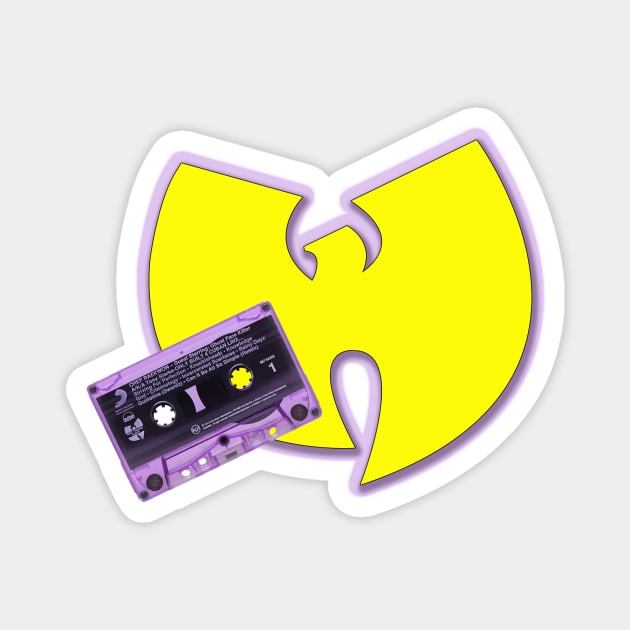 Color Flip Purple Tape OG Wu Tang Retro Hip Hop Design Magnet by Mr.TrendSetter