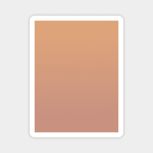 Champagne Mocha to Dusty Rose Pink Ombre Fade Sunset Gradient Magnet