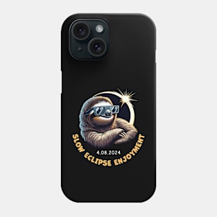 Slow Eclipse Enjoyment. 2024 Solar Eclipse. Phone Case