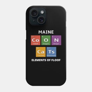 Maine Coon Cats Periodic Table of the Elements Phone Case