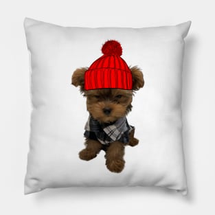 Puppy with attitude Pillow