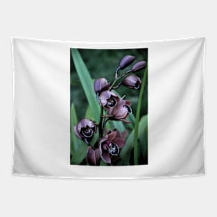 Mauve Orchid Blooms Tapestry