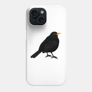 Blackbird Bird Watching Birding Ornithologist Gift Phone Case