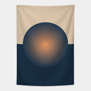 Contemporary Minimalist Round 1 Tapestry