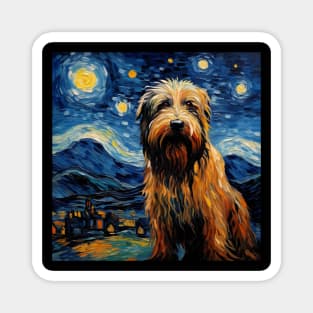 Briard dog painting Magnet