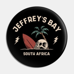 Vintage Surfing Jeffrey's Bay, South Africa Pin