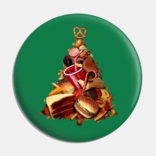 Pizza, Fast Food, Burger Xmas Christmas Tree Pin