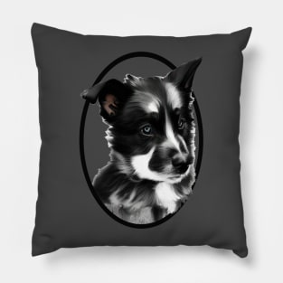 Black and white Dog Pillow