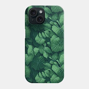 Big green Leaves patterns Phone Case