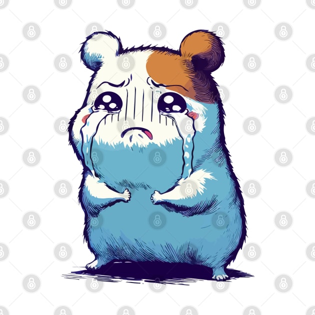 Crying Sad Hamster by TomFrontierArt