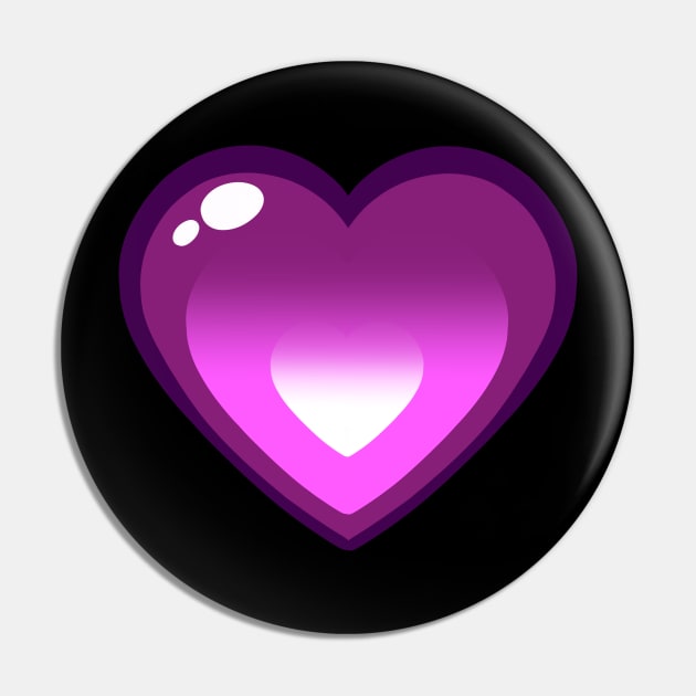 Lewis Heart Purple Pin by SigmaEnigma