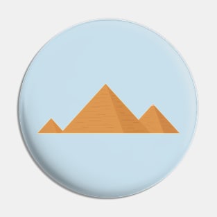 Pyramids flat design icon Pin