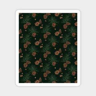 Pine cone green Magnet