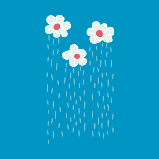 Raining Flowery Clouds T-Shirt