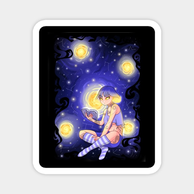 Galaxy Starry Night Magnet by A² Illustrations
