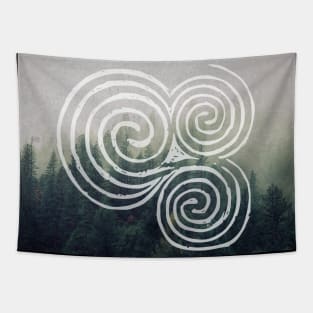 Newgrange triskelion | Celtic spiral Tapestry