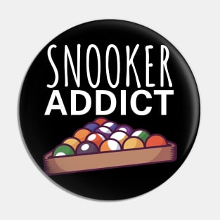 Snooker addict Pin