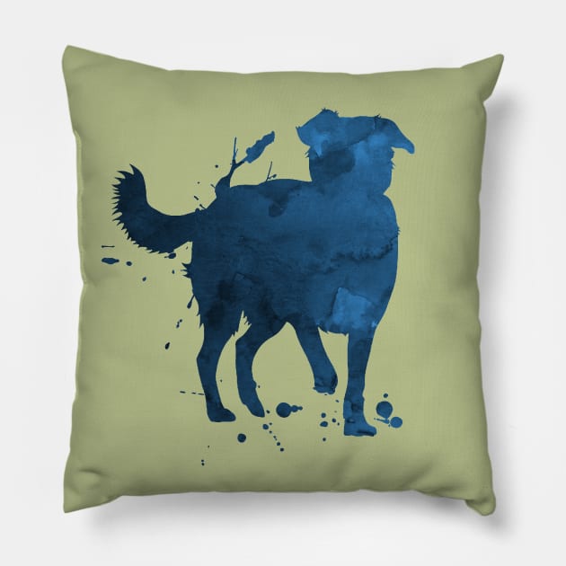 Aussie Dog - Australian Shepherd Pillow by TheJollyMarten