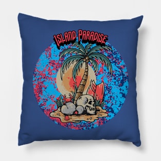 Island Paradise Graphic Pillow