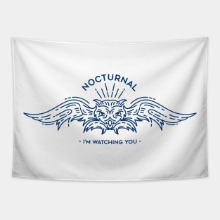 Nocturnal Blue Tapestry